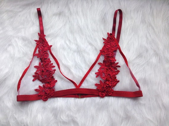 bralette rossa