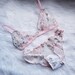 pink blossom lingerie set, embroidered lingerie, sheer lingerie 
