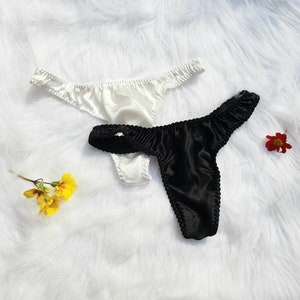 Silk thong, silk lingerie, silk panties, luxury lingerie, thong, panties