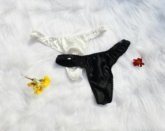 Silk thong, silk lingerie, silk panties, luxury lingerie, thong, panties