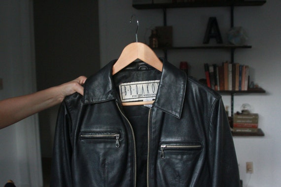 Bb dakota black leather cheap jacket