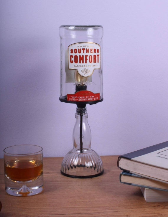 Southern Comfort Upcycled Optic Lamp Large Etsy