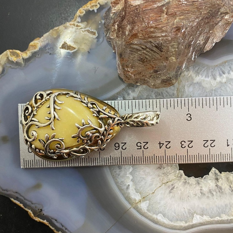 Yellow jasper necklace Clearance