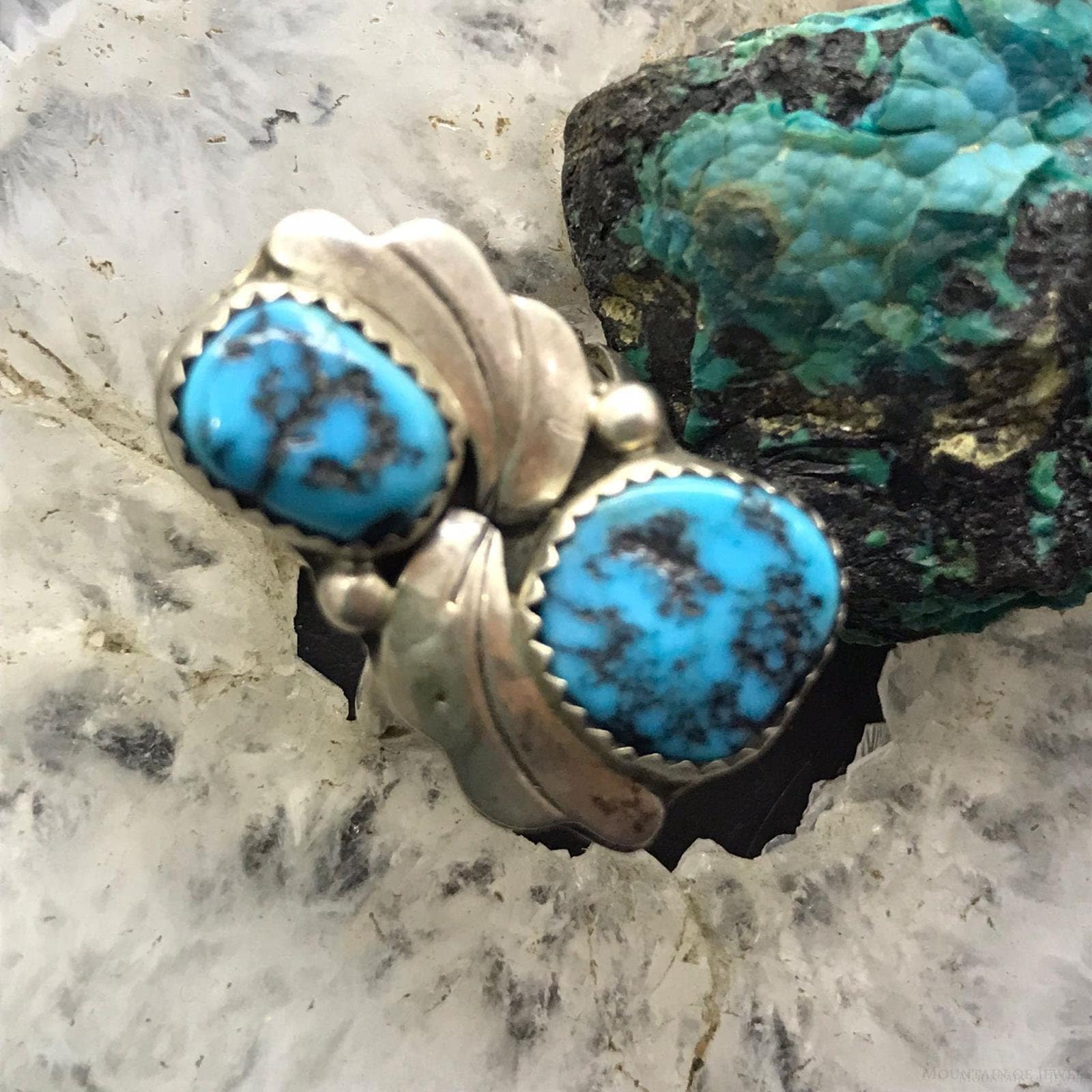 Rare Vintage Native American Navajo Elizabeth Whitman Turquoise Sterling Silver Bracelet Old Rare Vintage Native American Navajo Elizabeth Whitman Turquoise Sterling Silver Bracelet Old