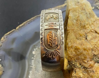 Mike Smith Sterling Silver and Gold Filled Overlay Kokopelli
