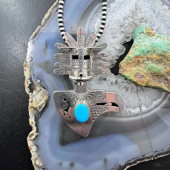 Elvis Nelson Rare Vintage Native American Navajo Turquoise Sterling Silver Bracelet Elvis Nelson Rare Vintage Native American Navajo Turquoise Sterling Silver Bracelet