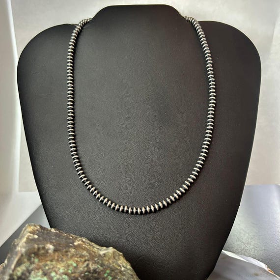 Sterling Silver Southwestern Style 4 Mm Navajo Pearl Saucer Beads
