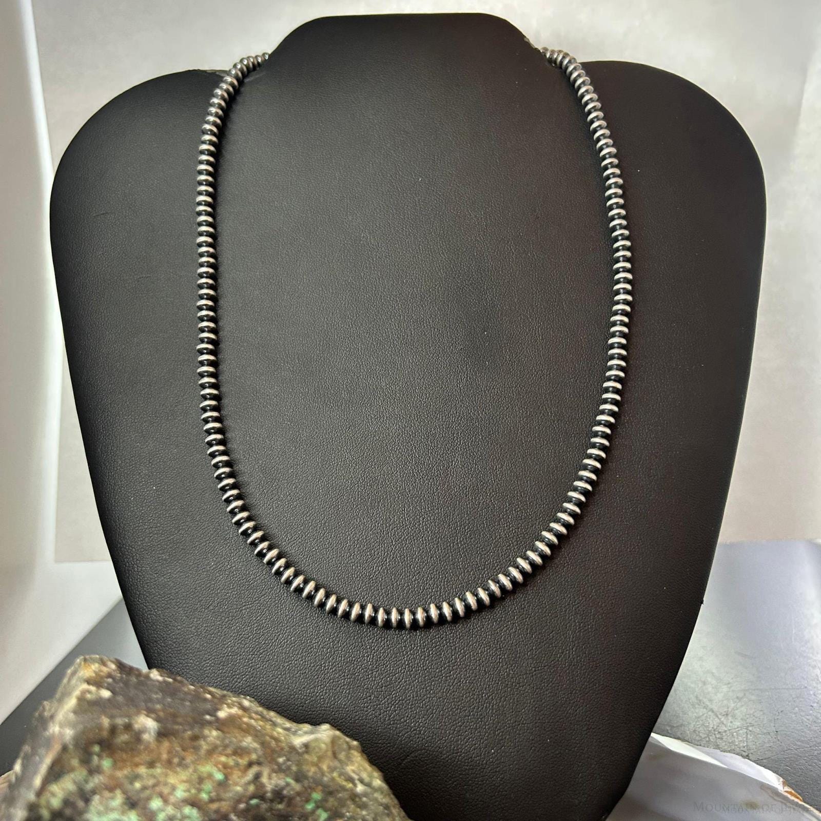 Sterling Silver Southwestern Style 4 Mm Navajo Pearl Saucer Beads