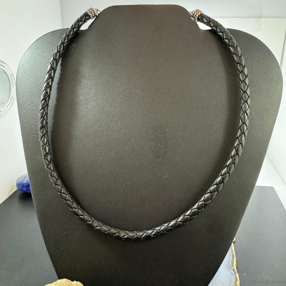 Carolyn Pollack Black Braided Leather Adjustable … - image 6