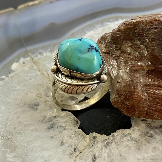 Joe L. Gray Vintage Sterling Silver Turquoise Rin… - image 5