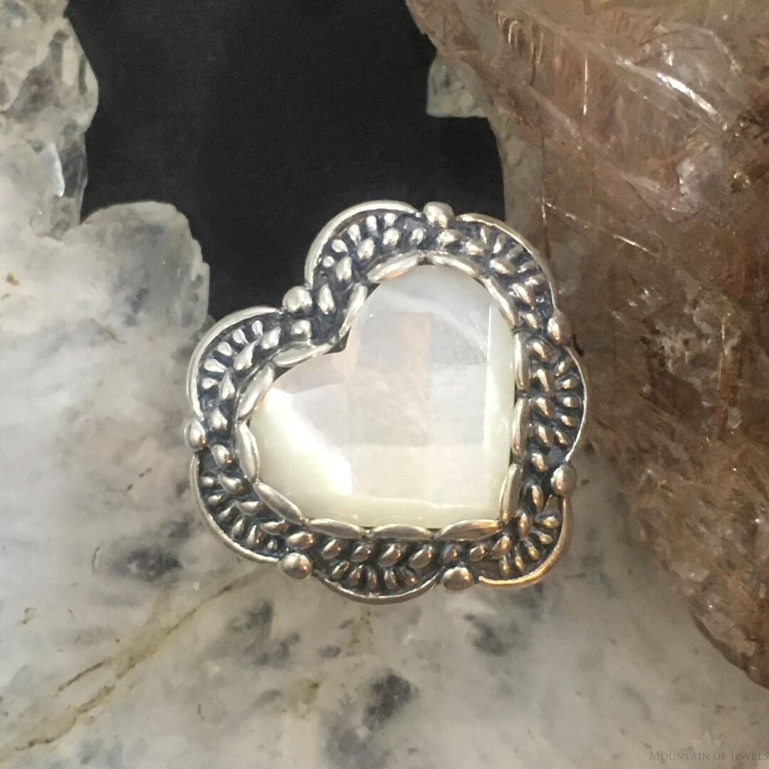 Carolyn Pollack Sterling Silver Faceted Mother of Pearl