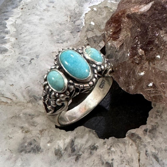 Carolyn Pollack Sterling Silver 3 Oval Turquoise … - image 3