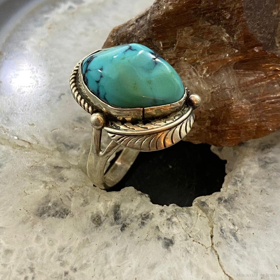 Joe L. Gray Vintage Sterling Silver Turquoise Rin… - image 3