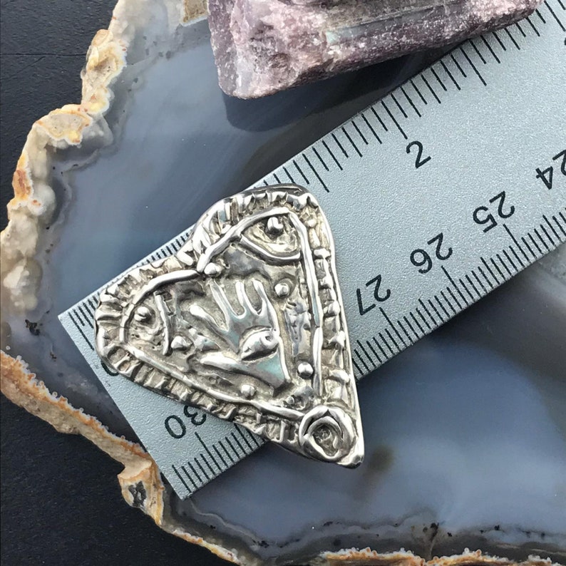 Silver Rough Heart Shape Brooch For Women or Men Anniversary Birthday Christmas Gift For Her For Him