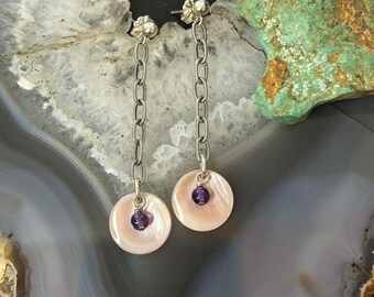 Carolyn Pollack Sterling Silver Coral Dot Swirly Dangle  display picture 1