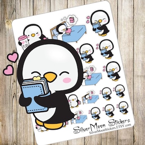 Penguin Planner Organizer Stickers - Love to plan