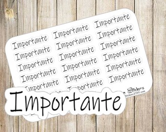 Frases en español- Importante (Planner stickers in Spanish- important)