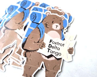 Foxtrot Delta Tango Park rangers protest - Vinyl Decal Sticker, Use for Computer, Bottle, and more- Resistance comes in many ways