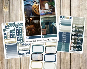 Printed Weekly/Mini Sticker Kit Set- Magic time travel- time turner HP