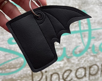 Bat lip balm we holder, goth lip balm holder, black lip balm holder, witch lip balm we holder