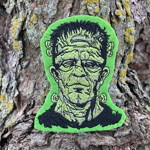Frankenstein patch, monsters patch, Halloween patch, goth patch