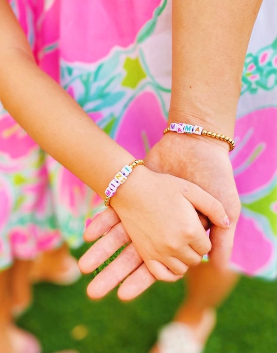 Bead Bracelets For Mom And Daughter Matching Bracelets Mother
