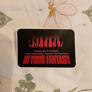 ATEEZ In Your Fantasy Tour Sticker Custom Dates