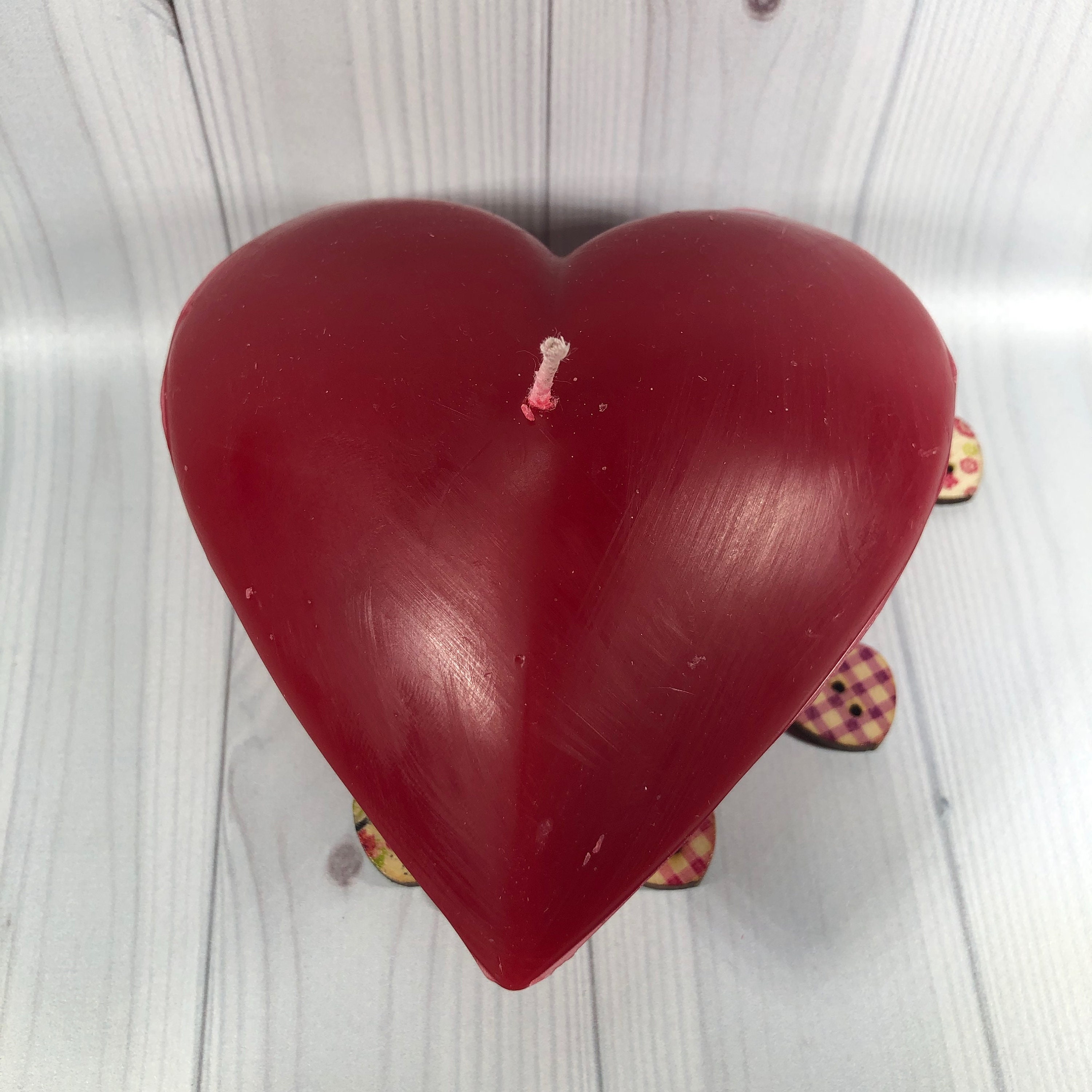 Candela Rossa A Forma Di Cuore Idea Regalo San Valentino Anniversario Fidanzamento Proposta Di Matrimonio