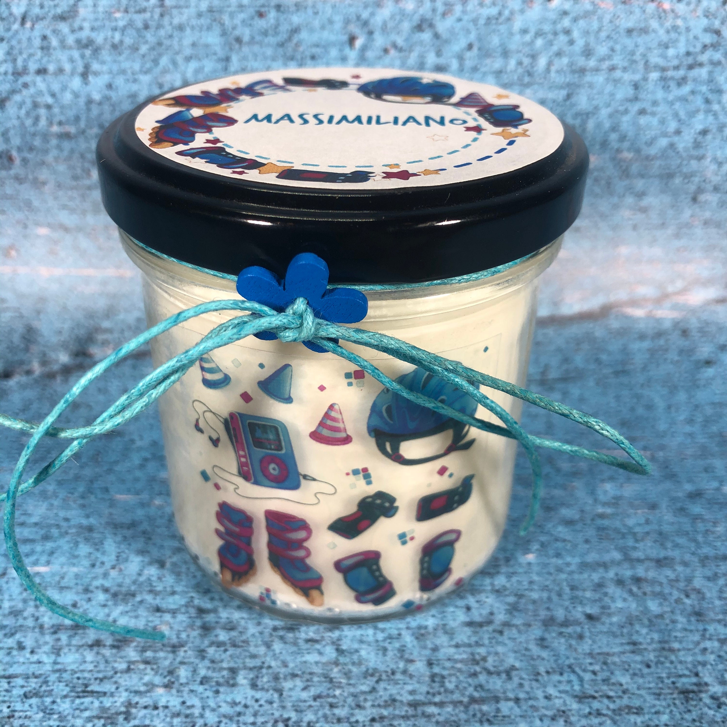 Roller Skating Roller Skate Personalized Soy Wax Candle Gift Etsy