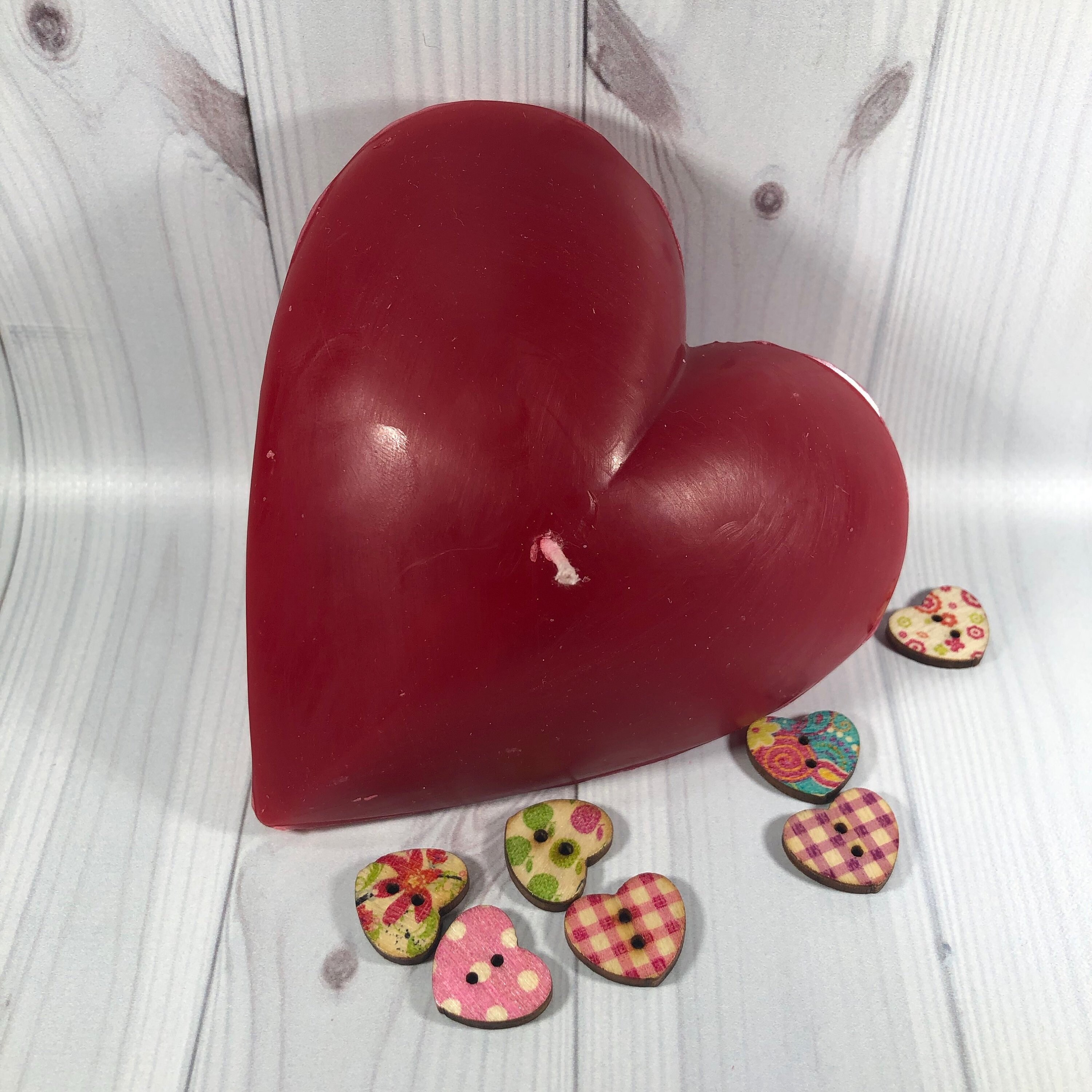 Candela Rossa A Forma Di Cuore Idea Regalo San Valentino Anniversario Fidanzamento Proposta Di Matrimonio