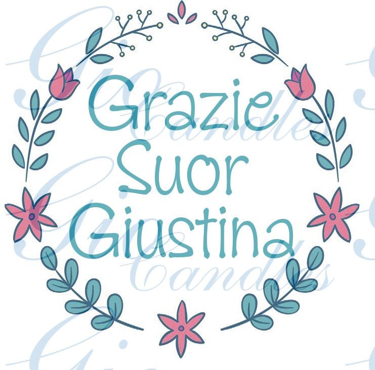 Suore E Preti Candela In Cera Di Soia E Oli Essenziali Personalizzata Con Frasi A Scelta Regalo Per Maestra Maestro Insegnante Catechista