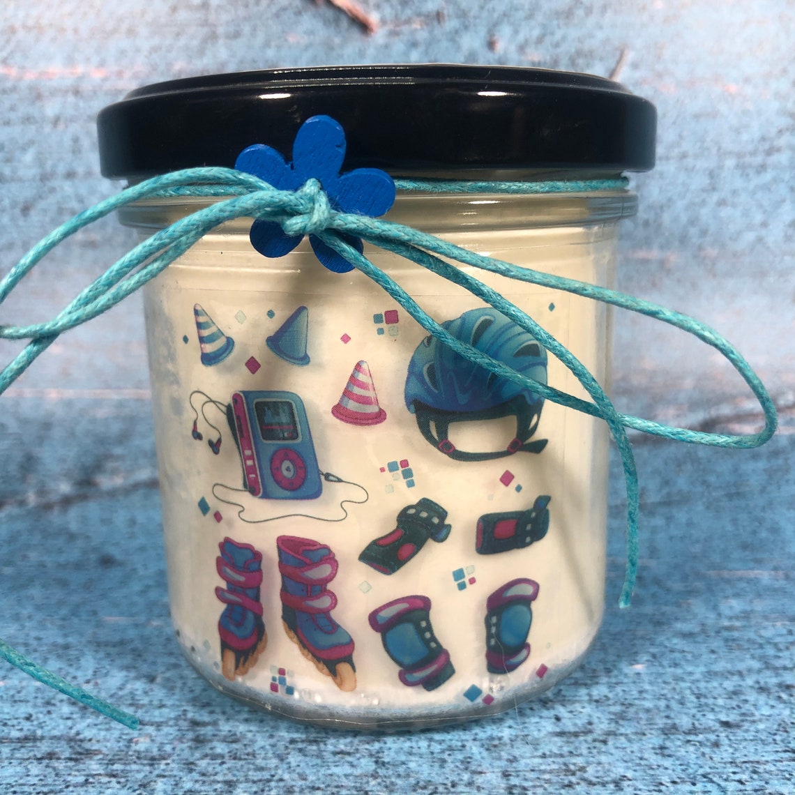Roller Skating Roller Skate Personalized Soy Wax Candle Gift Etsy