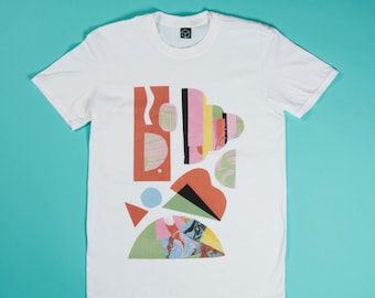 White t-shirt - Colour Wheel