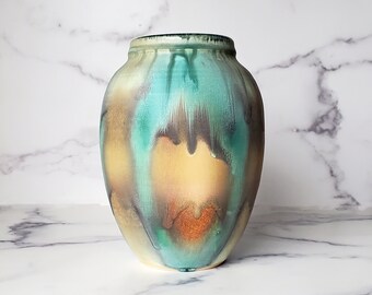 Handmade Ceramic Flower Vase, Pottery Decor, Sprayed Satin Matte Finished Microcrystalline Glazed Pot, Beautiful Pot, One of a Kind Gift