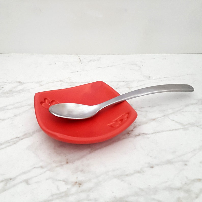 Ceramic Teaspoon Holder Teabag Holder Small Trinket Dish Etsy