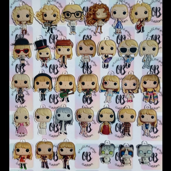 Taylor Swift Pop Keychains Reputation Evermore Etsy