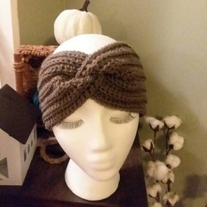Crochet Women&#39;s Twisted Ear Warmer | Headband | Women’s Ear Wrap | Women’s Winter Accessories
