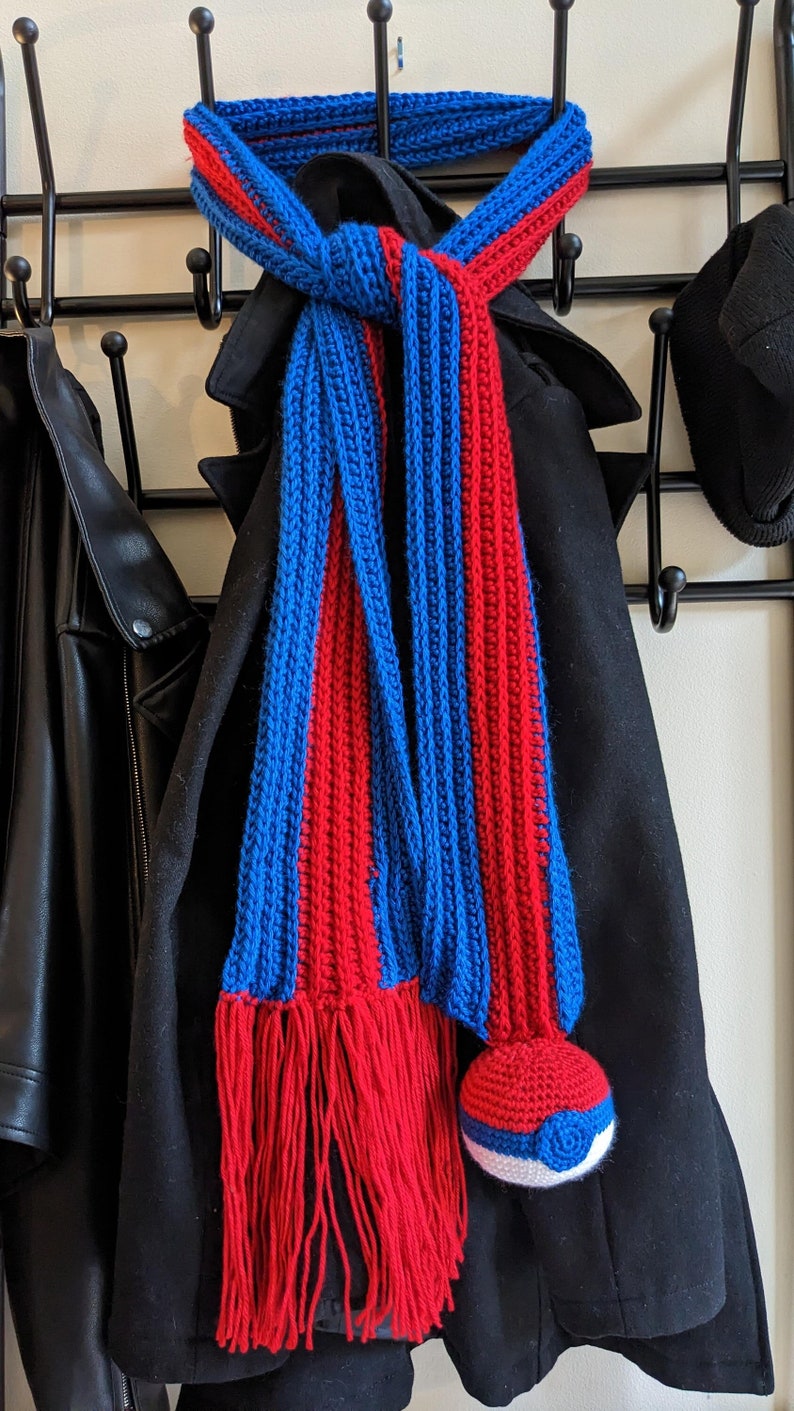 Pokemon Grusha's scarf crochet pattern Scarlet Violet ice gym leader scarf DIY image 1