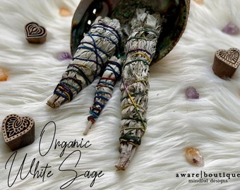 Organic White Sage Bundle | Sacred Smoke Stick | White Sage | Energy Cleansing Ritual | Spring Cleaning