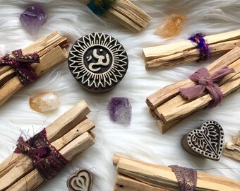 Palo Santo Bundle | Sacred Smoke Kit | Energy Cleansing Ritual | Spring Cleaning | Manifest Positivity