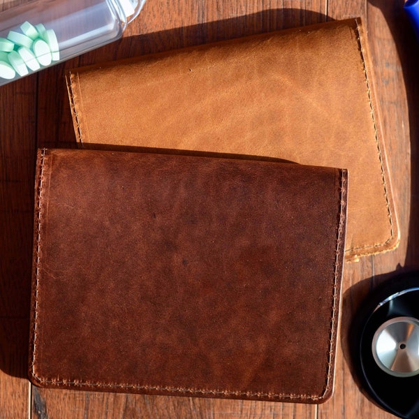 Real Leather Prescription Pad Rx Cover- Landscape | Great Thank You Gift for Doctor, Nurse, Medical Professional, Med School, FNP | USA