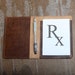 Real Leather Prescription Pad Rx Cover- Portrait | Great Gift for ...