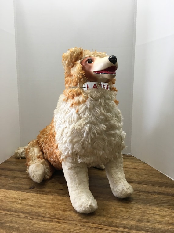 stuffed collie dog