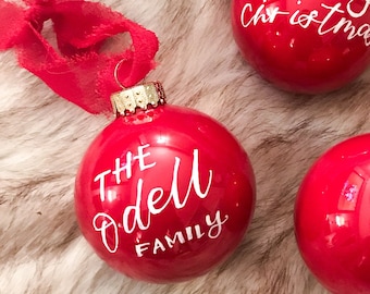 RED BULB ornament