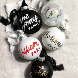 customizable BULB ornament