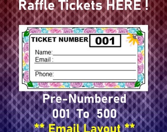 Plantilla de boletos para rifa, 8 boletos para rifa floral por página, boletos para rifa de flores, rifa del Día de las Madres, página imprimible, PDF, descarga instantánea