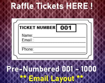 Printable Christmas Party Raffle Tickets Etsy