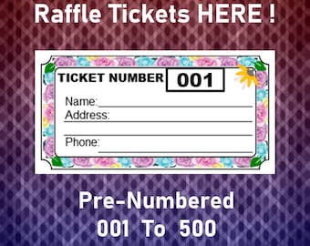 Plantilla de boletos para rifa, 8 boletos para rifa floral por página, boletos para rifa de flores, rifa del Día de las Madres, página imprimible, PDF, descarga instantánea