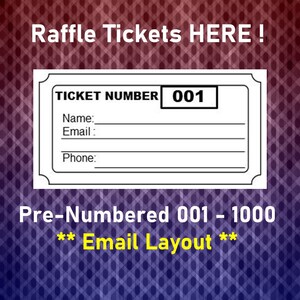 Raffle Ticket Template, 8 Blank Raffle Tickets Per Page, Party Work Christmas Raffle Tickets, Printable Page, PDF, Instant Download