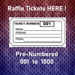 raffle ticket templateeditable 8 blank raffle tickets per etsy